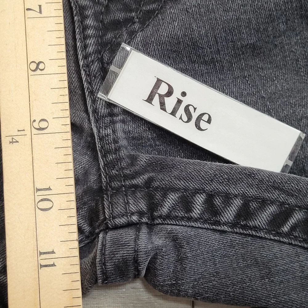 🖤True Religion Jeans Mens 38 (35x33) Black Ricky Flap SN Straight Leg Denim